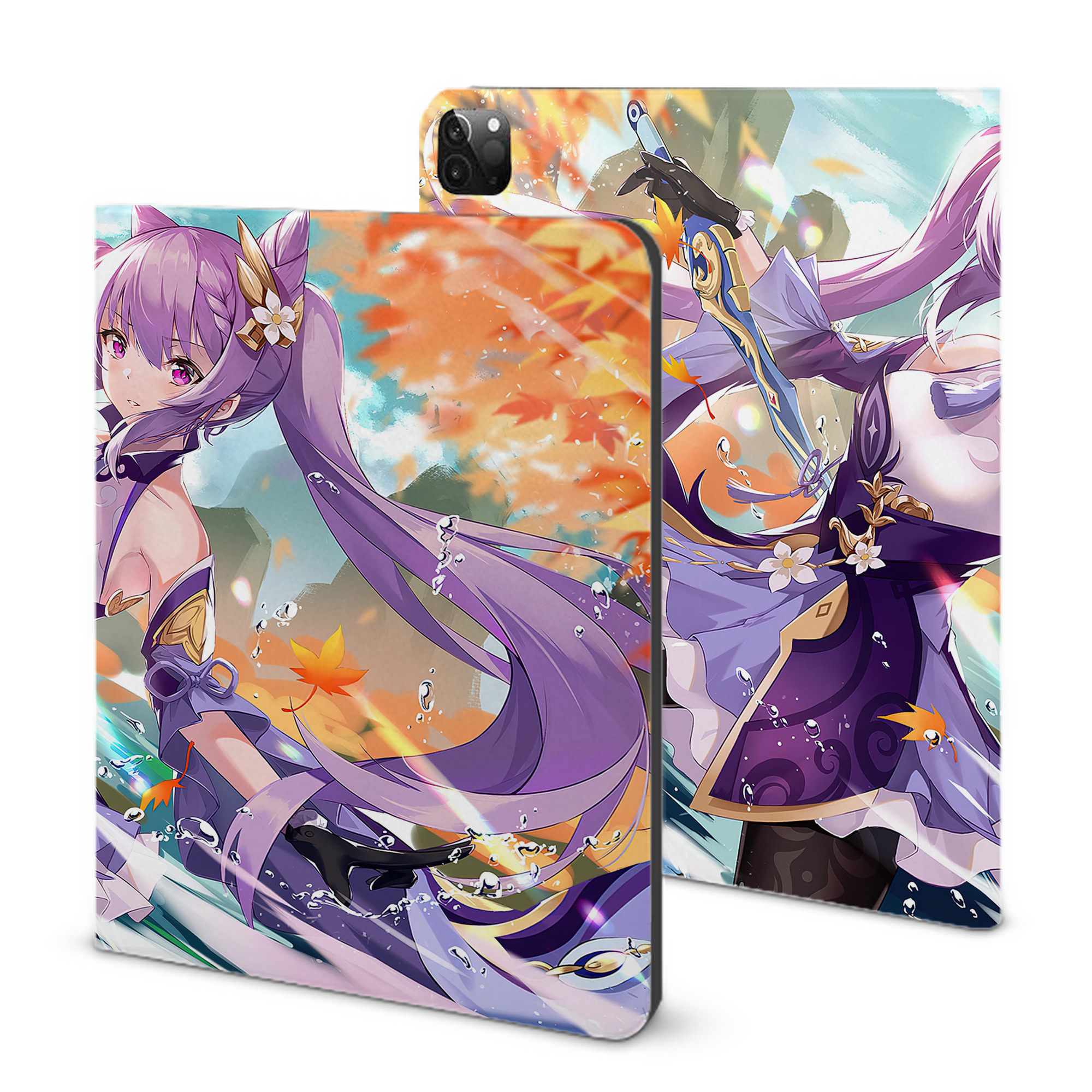 げんし神 genshin IPadケース ペンホルダー付き ブックスタイルデザイン